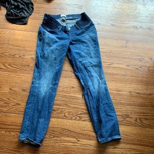 Size 6 side panel maternity jeans